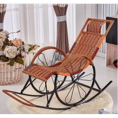 成人午睡躺椅藤椅搖椅家用陽臺(tái)逍遙椅懶人椅搖搖椅老人休閑倚搖椅【預(yù)售商品】