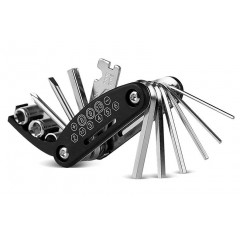 山地自行車維修工具便攜折疊內(nèi)六角螺絲刀套筒扳手多功能補(bǔ)胎組合