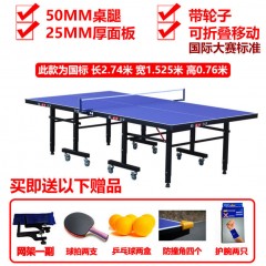 乒乓球桌家用室內標準可折疊兵乓球桌乒乓桌專業(yè)乒乓球臺案子