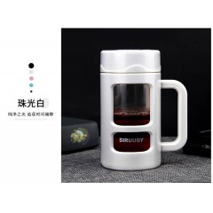 高檔玻璃杯凈品康男女過(guò)濾水杯耐熱防摔辦公杯茶杯子