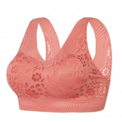 【75-180斤】無痕聚攏文胸無鋼圈冰絲透氣睡眠運動美背內(nèi)衣女胸罩