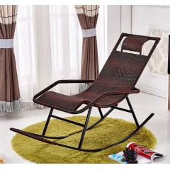 成人午睡躺椅藤椅搖椅家用陽臺(tái)逍遙椅懶人椅搖搖椅老人休閑倚搖椅【預(yù)售商品】