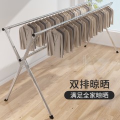 折疊曬衣架落地室內(nèi)家用陽臺(tái)簡(jiǎn)易臥室涼衣架曬架晾衣桿不銹鋼伸縮