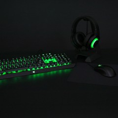 Razer雷蛇 太攀皇蛇+黑寡婦蜘蛛X 機械鍵盤鼠標電競游戲套裝 酷黑包裝 三色燈光系統(tǒng) 順豐包郵